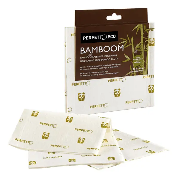 1x Confezione da 2 panni multiuso Bamboom 38x38cm Perfetto