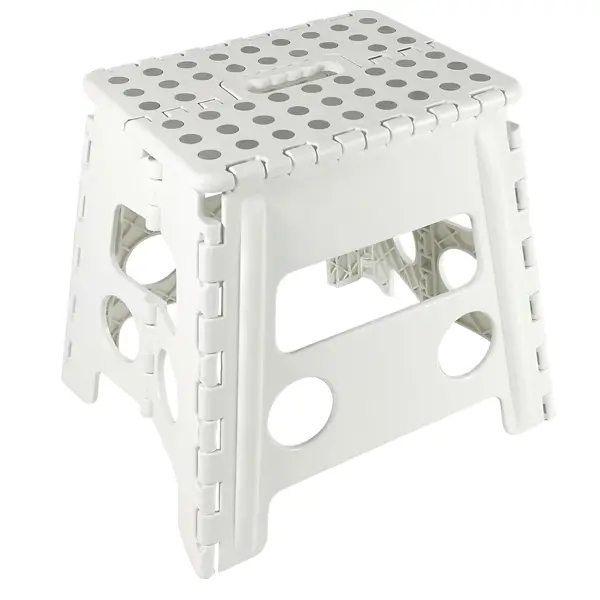 1x Sgabello Clic Clac alto bianco 30x22x32cm