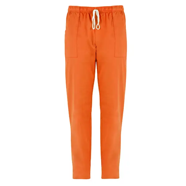 1x Pantaloni Pitagora in cotone Tg. L arancio
