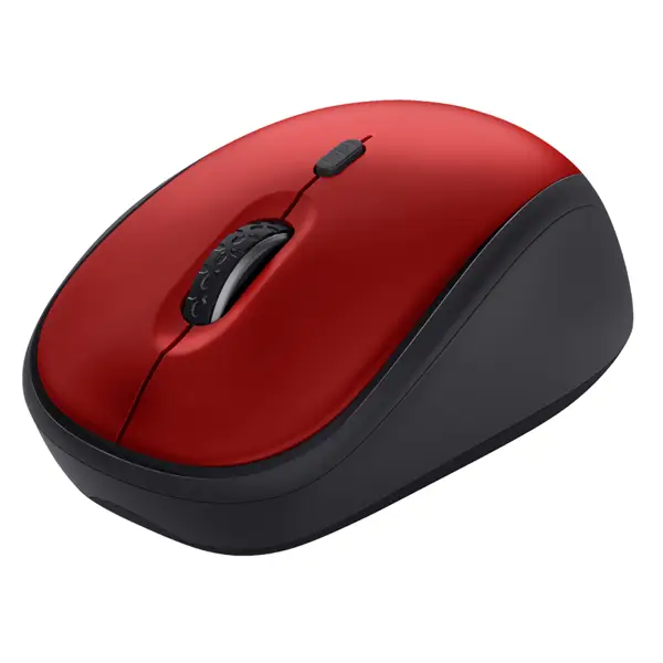 1x Mouse wireless silenzioso Yvi+ Rosso-Trust