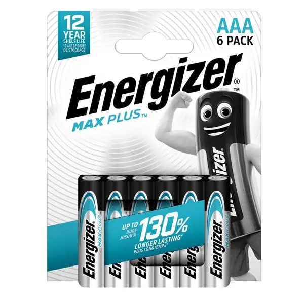 1x Blister da 6 Pile Alcalina AAA MAX PLUS-Energizer