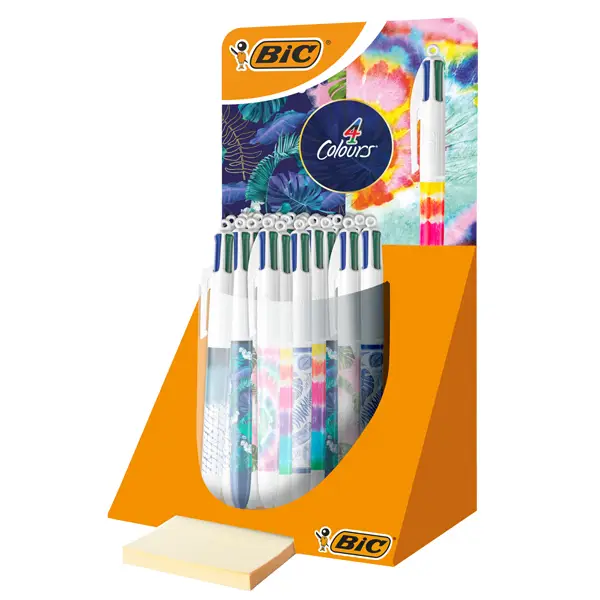 1x Expo 30 pz sfera 4 Colors Decor in fantasie assortite Bic