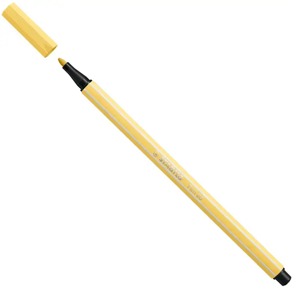 10x Pennarello Stabilo Pen 68/23 giallo chiaro