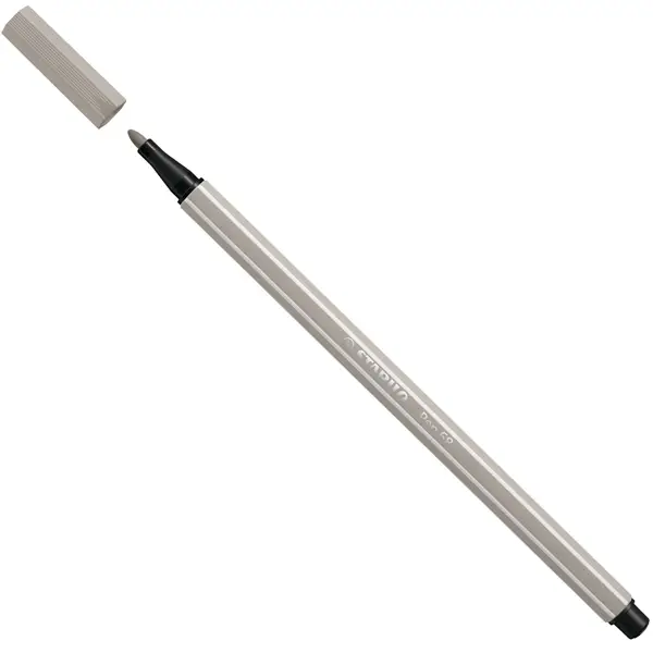 10x Pennarello Stabilo Pen 68/93 grigio caldo