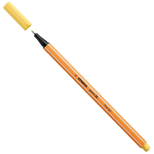 10x Pennarello Stabilo Point 88/23 giallo chiaro