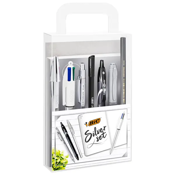 1x Set scrittura Silver Set Bic