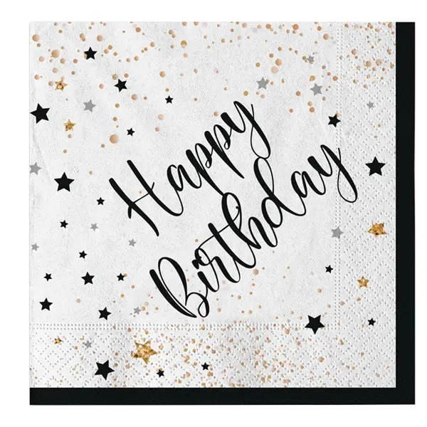 1x 20 tovaglioli in carta 33x33cm Happy Birthday Big Party