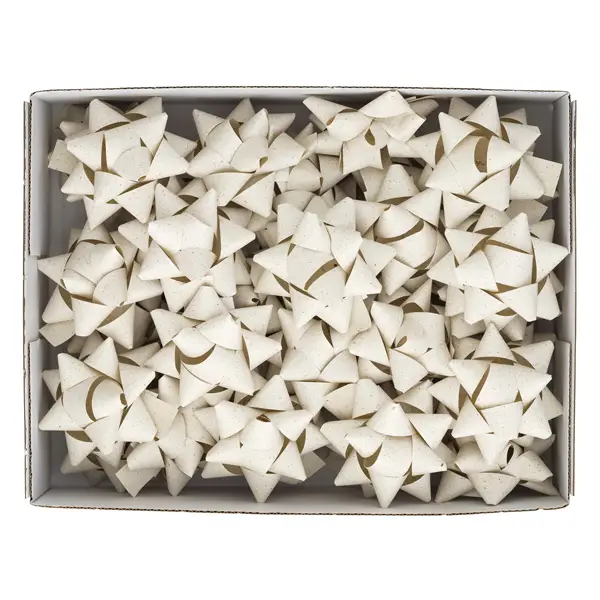 1x 36 stelle nastro carta erba 20mmxD9cm avorio Brizzolari