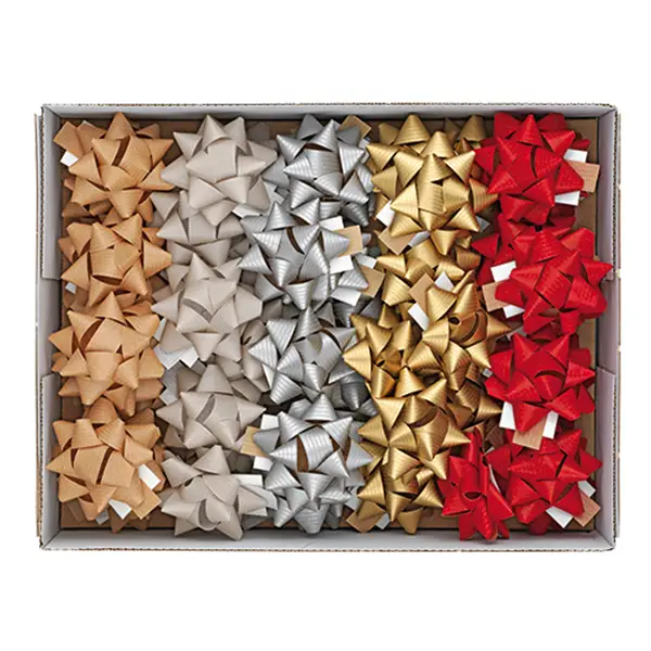 1x 50 stelle nastro carta ecocolor 15mmxD6,5cm colori assortiti natale Brizzolari