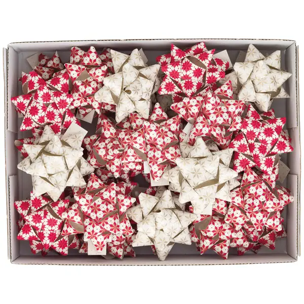 1x 36 stelle nastro carta erba 20mmxD9cm fantasie assortite natale Brizzolari