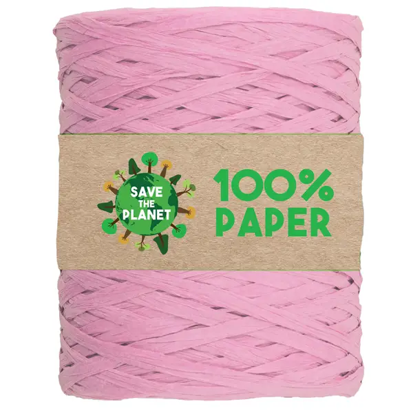1x Rafia in carta 100mt colore rosa 05 Brizzolari