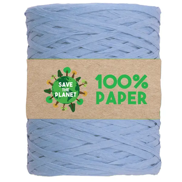 1x Rafia in carta 100mt colore azzurro 06 Brizzolari