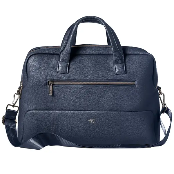 1x Borsa c/manici Gate Trended ecopelle dim. 41x30x15cm blu InTempo