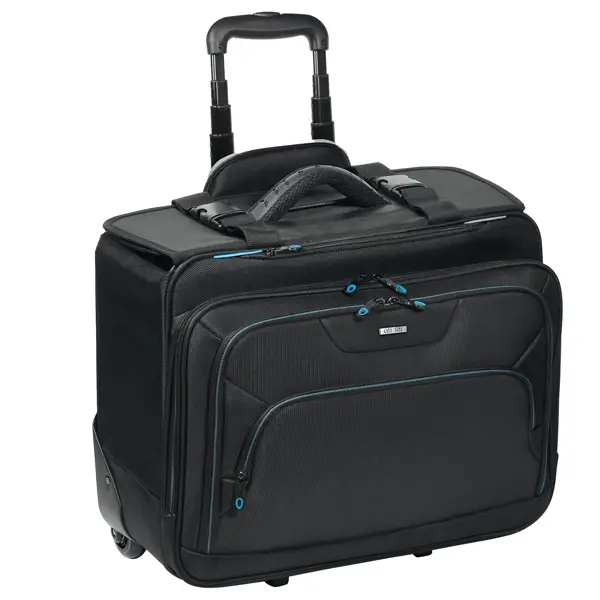 1x Trolley in tessuto tecnico nero linea Bluetech City Time