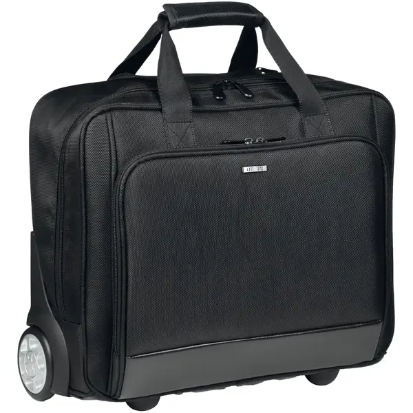 1x Trolley in tessuto tecnico extra strong nero linea Essential City Time