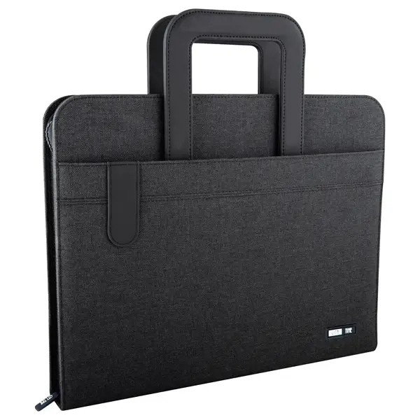 1x Portablocco Flap tessuto tecnico c/manici Flap f.to A4 nero City Time