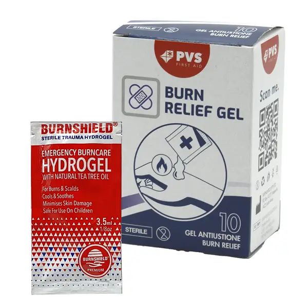 1x Astuccio 10 bustine gel sterile per ustioni BURNSHIELD 3,5 gr