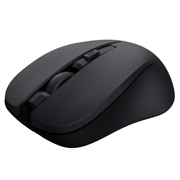 1x Mouse Ottico Silenzioso Wireless Mydo Nero-Trust