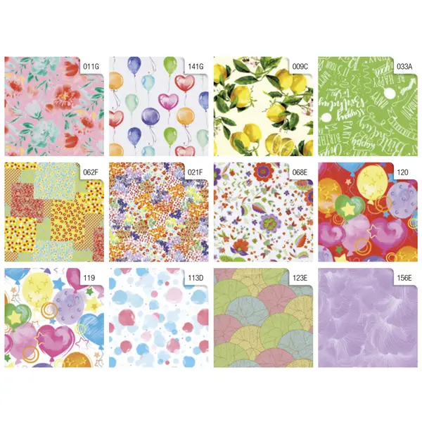 50x Rotolo carta regalo Primavera 70X200cm Rex Sadoch