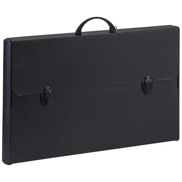 1x Valigetta polionda Total Black 37x60cm dorso rigido 5cm Favorit