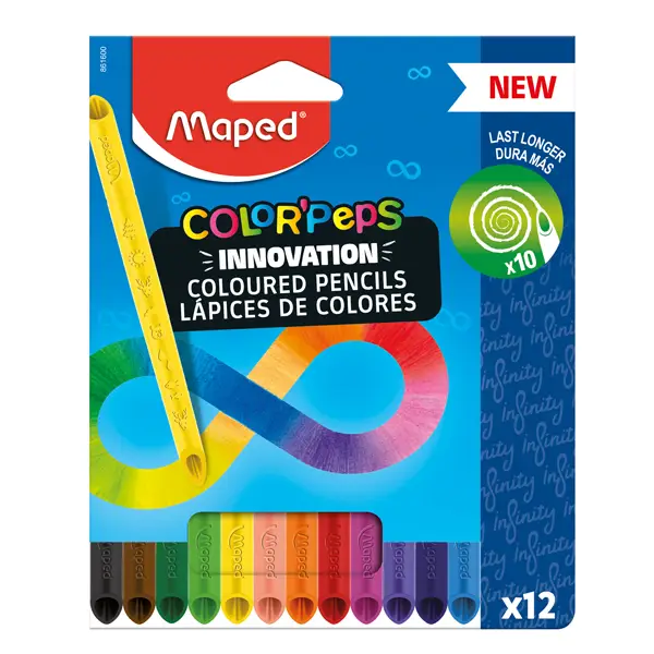 1x Astuccio 12 pastelli Color'Peps Infinity Maped