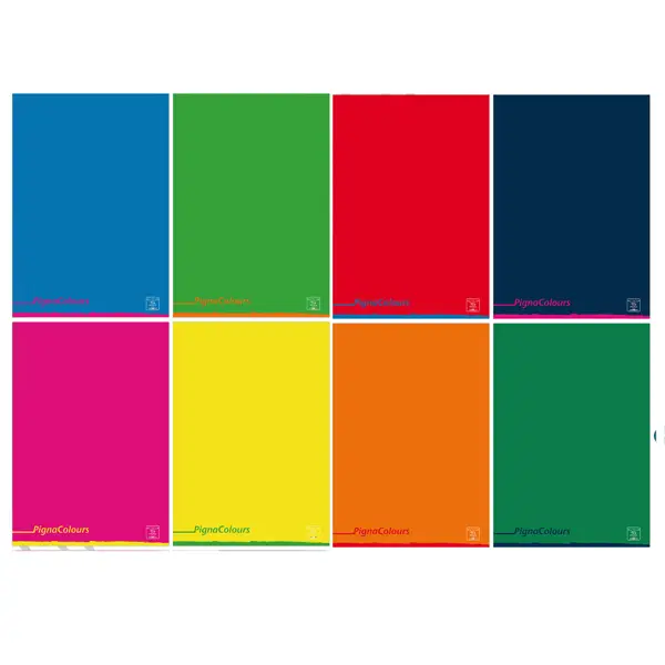 10x Maxiquaderno A4 80gr 40+2fg 4mm Pigna Colours