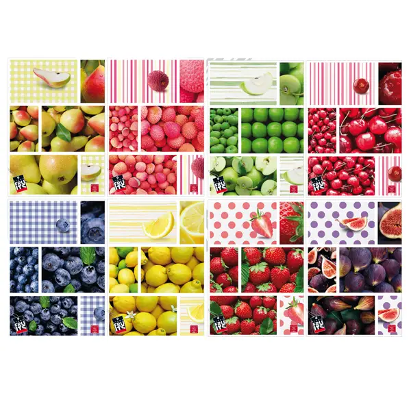 10x Maxiquaderno A4 80gr 40+2fg 4mm Fruit Pigna