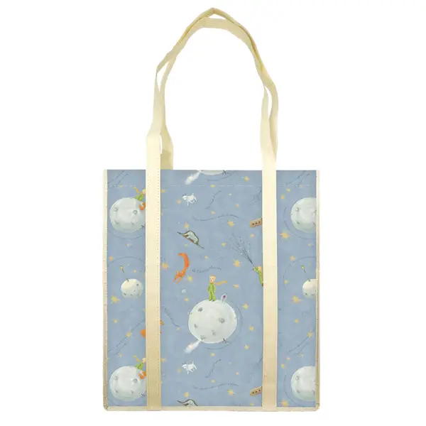 2x Shopper carta lavabile 100gr c/manici 35x40x8cm Il Piccolo Principe Kartos