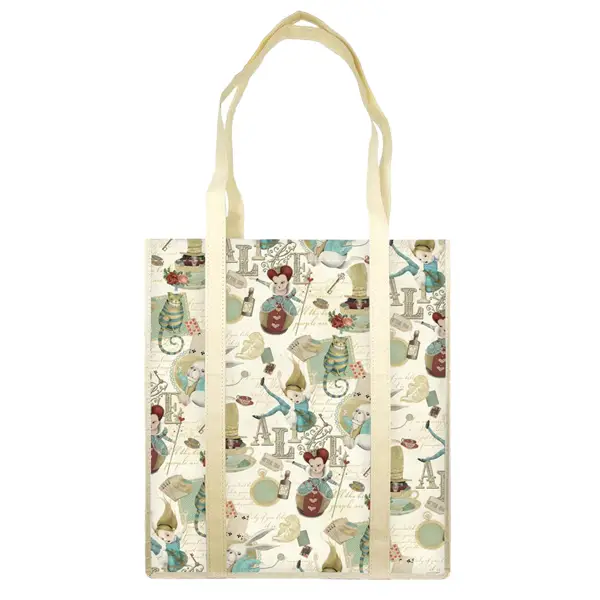 2x Shopper carta lavabile 100gr c/manici 35x40x8cm Alice Kartos