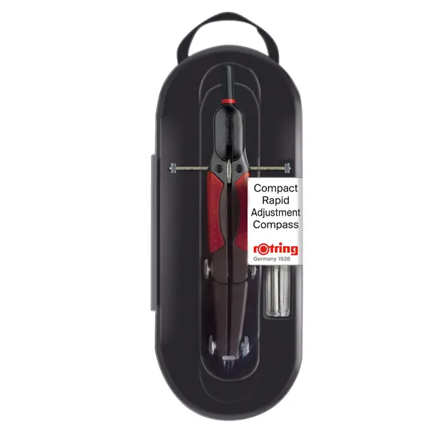 1x Compasso c/regolazione 360mm set 3 pz Rotring