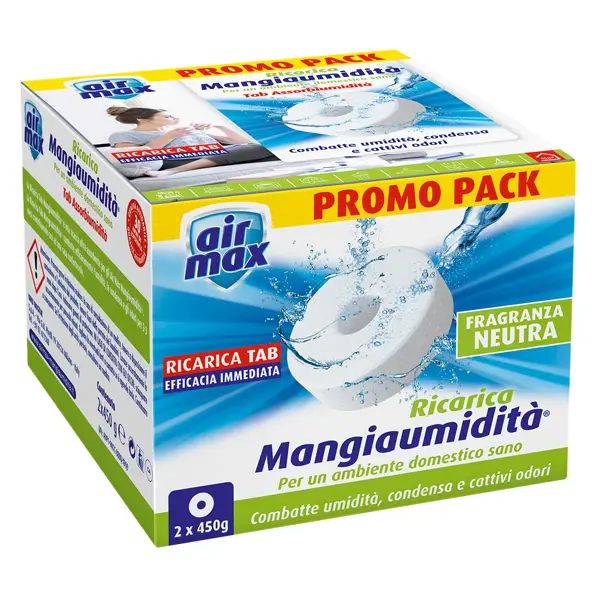 1x Ricarica Tab MANGIAUMIDITA' Neutra 2x450gr