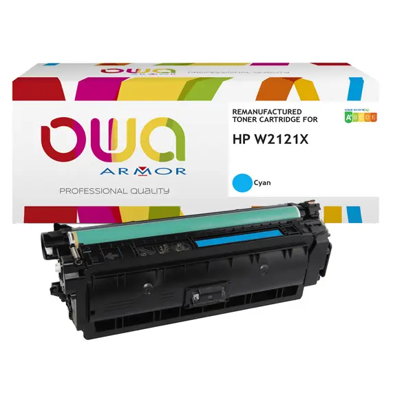 1x Armor Toner Ciano per Color LaserJet Pro flow M578-Pro MFP M554-Pro MFP M555