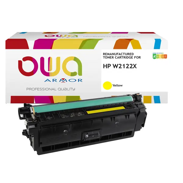 1x Armor Toner Giallo per Color LaserJet Pro flow M578-Pro MFP M554-Pro MFP M555