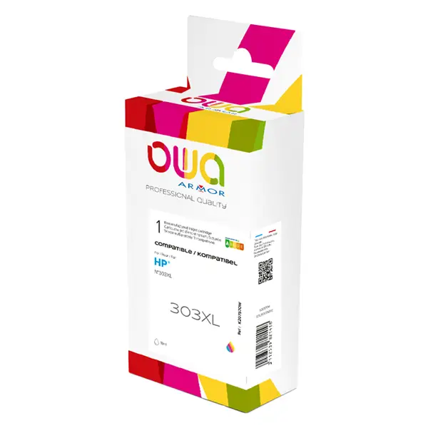1x Armor Cartuccia Colore per hp N 303XL _630 pag