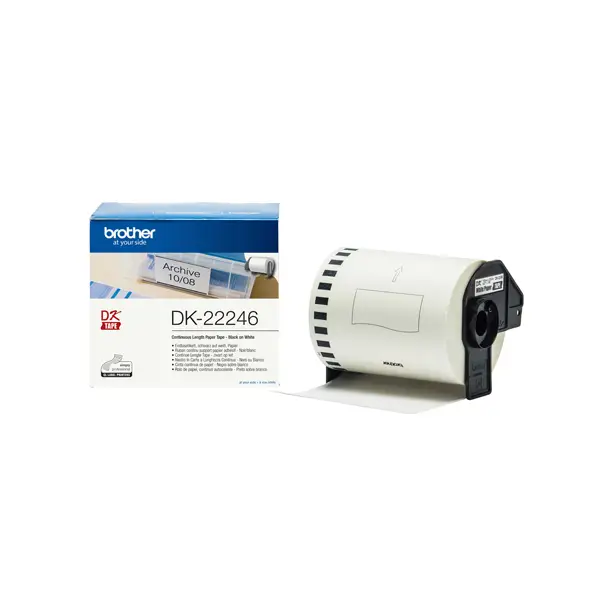 1x Nastro ades in carta Nero/Bianco 103.6 mm-30.48 metri lunghezza per QL1100/1110N