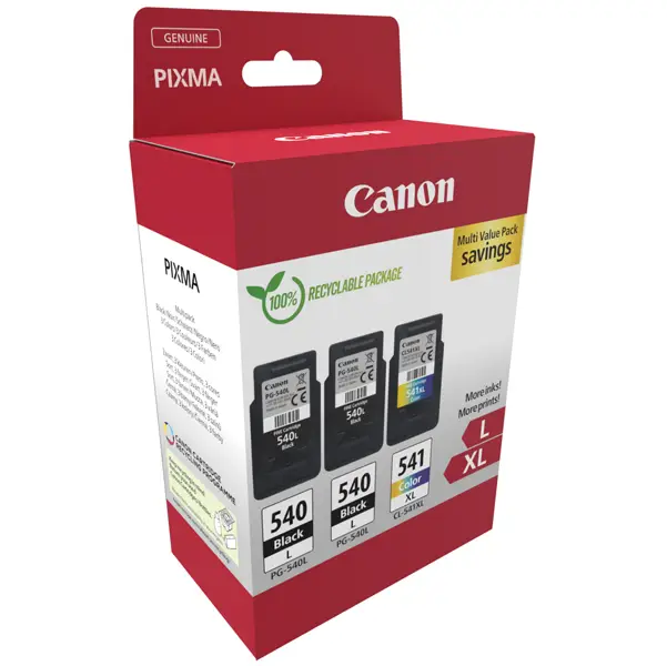 1x Canon Cartuccia Ink Multipack PG-540Lx2/CL-541XL