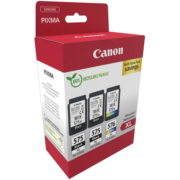 1x Canon Cartuccia Ink Multipack PG-575XLx2/CL-576XL
