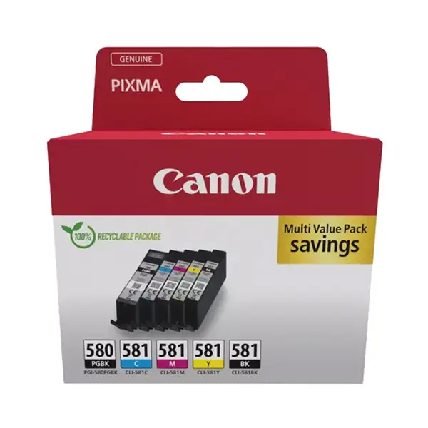 1x Canon Cartuccia PGI-580/CLI-581 PGBK/C/M/Y