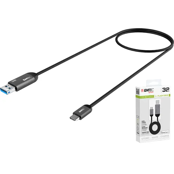 1x USB3.1 DUO Type-C Charge T750 32GB