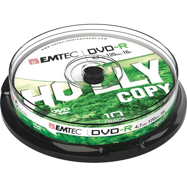 1x DVD-R EMTEC4,7GB 16X SPINDLE (kit 10zp)