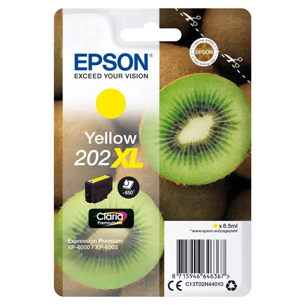 1x CARTUCCIA INCHIOSTRO GIALLO 202 XL KIWI