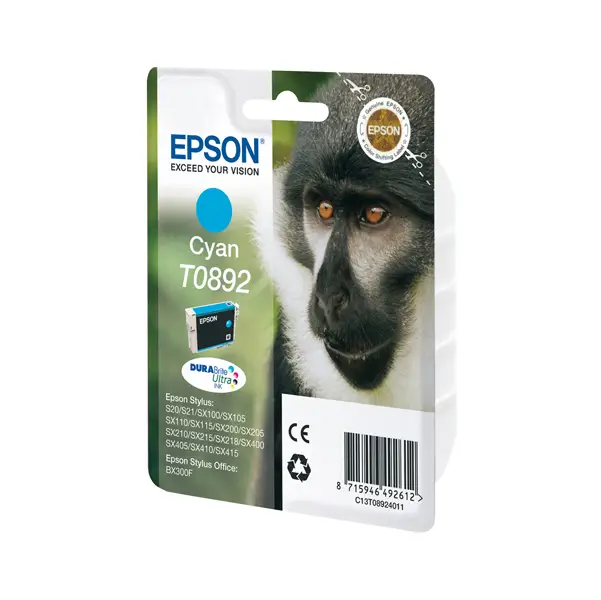 1x CARTUCCIA INCHIOSTRO A PIGMENTI CIANO EPSON DURABRITE ULTRA BLISTER RS