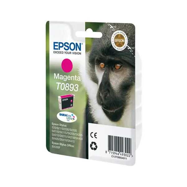 1x CARTUCCIA INCHIOSTRO A PIGMENTI MAGENTA EPSON DURABRITE ULTRA BLISTER RS