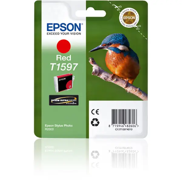 1x CARTUCCIA ROSSO EPSON ULTRACHROME HI-GLOSS SERIE MARTIN PESCATORE TAGLIA XL