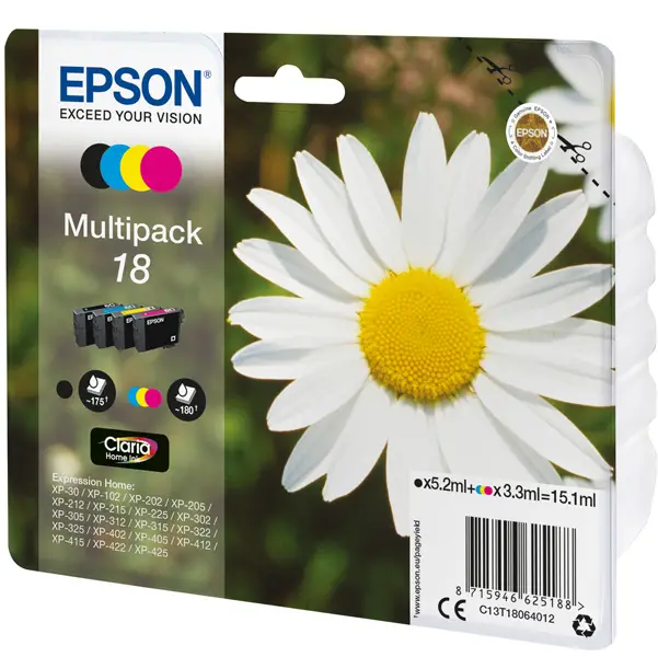 1x MULTIPACK 18 CONTENENTE N.4 CARTUCCE SERIE 18/MARGHERITA