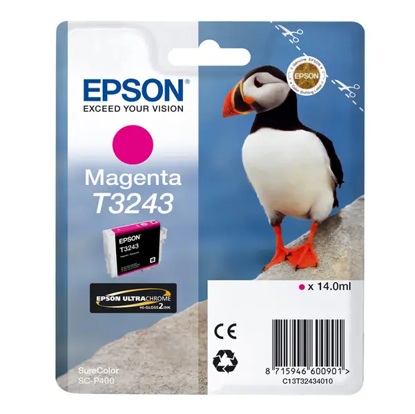 1x CARTUCCIA MAGENTA T3243 PER SURECOLOR P-400