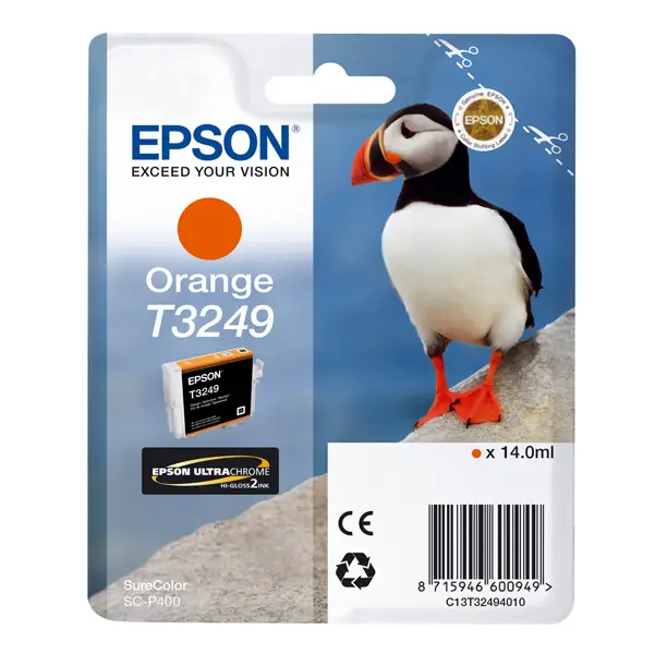 1x CARTUCCIA ORANGE T3249 PER SURECOLOR P-400