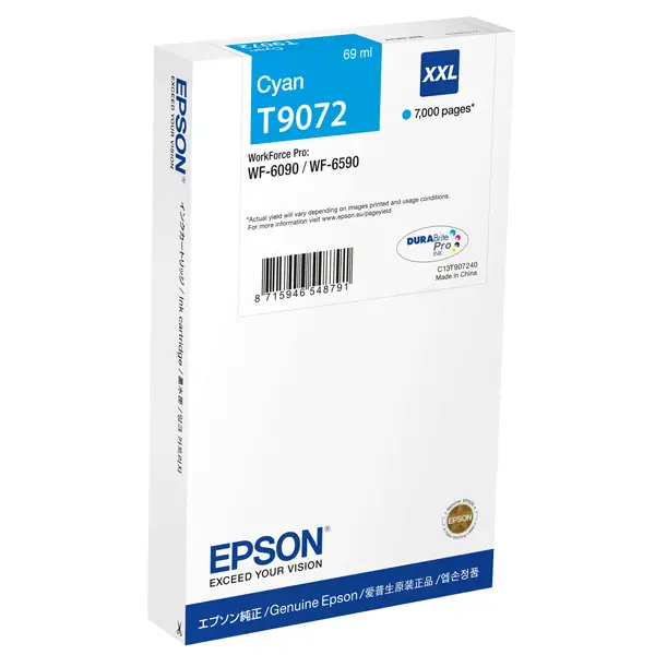 1x TANICA INCHIOSTRO A PIGMENTI CIANO EPSON DURABRITE ULTRA XXL