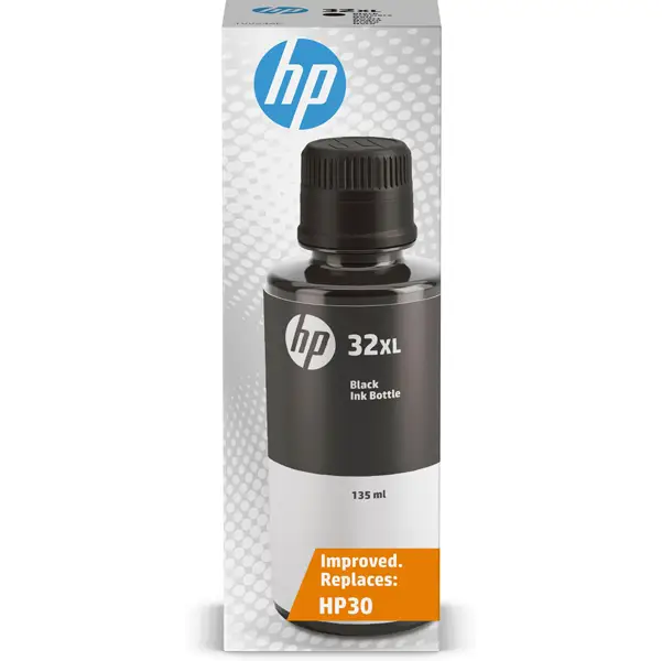 1x Hp Flacone di inchiostro nero originale HP 32XL 135 ml