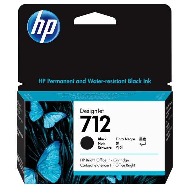 1x Cartuccia Inchiostro Nero HP Designjet 712 38-ml